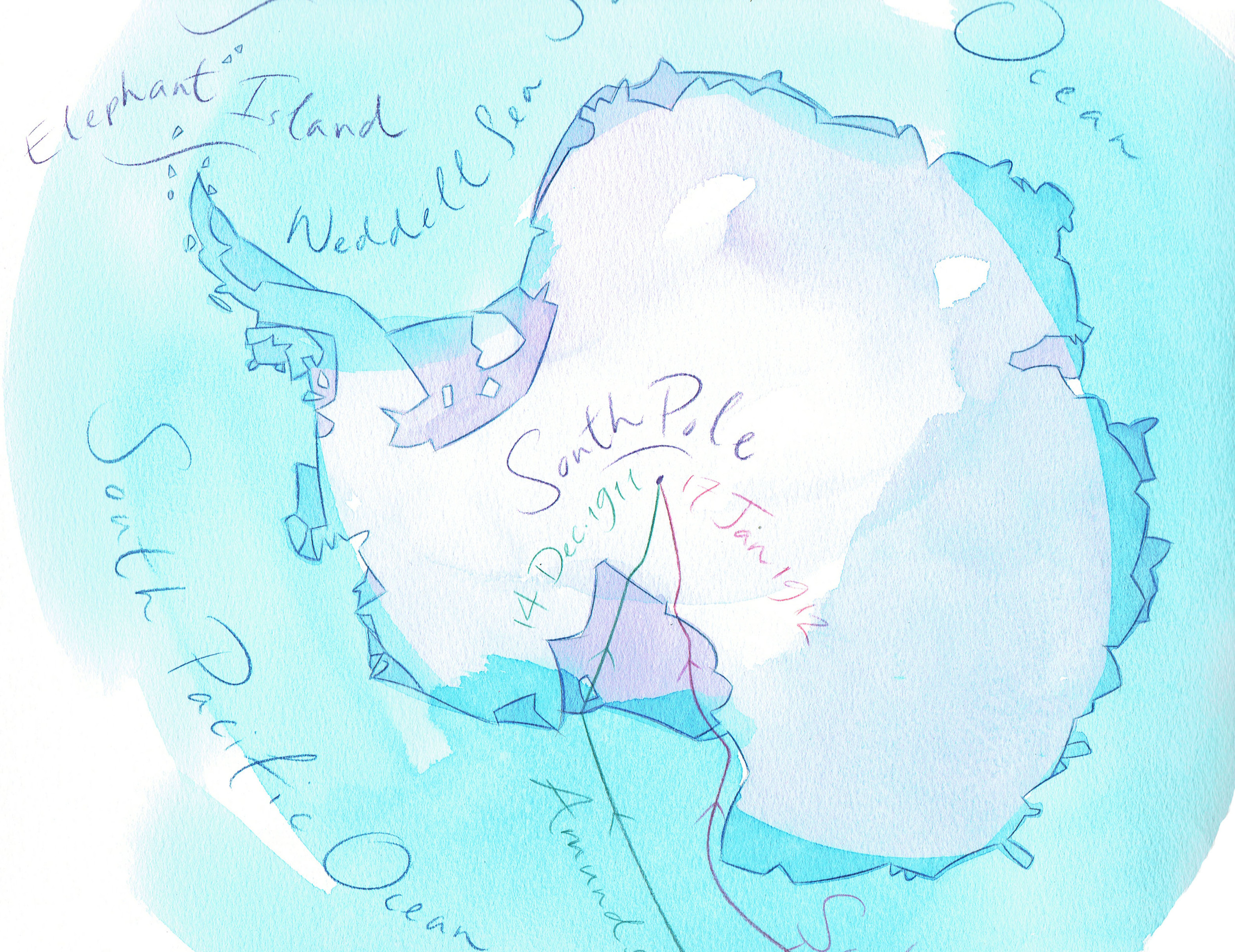 The South Pole for Geographical magazine.