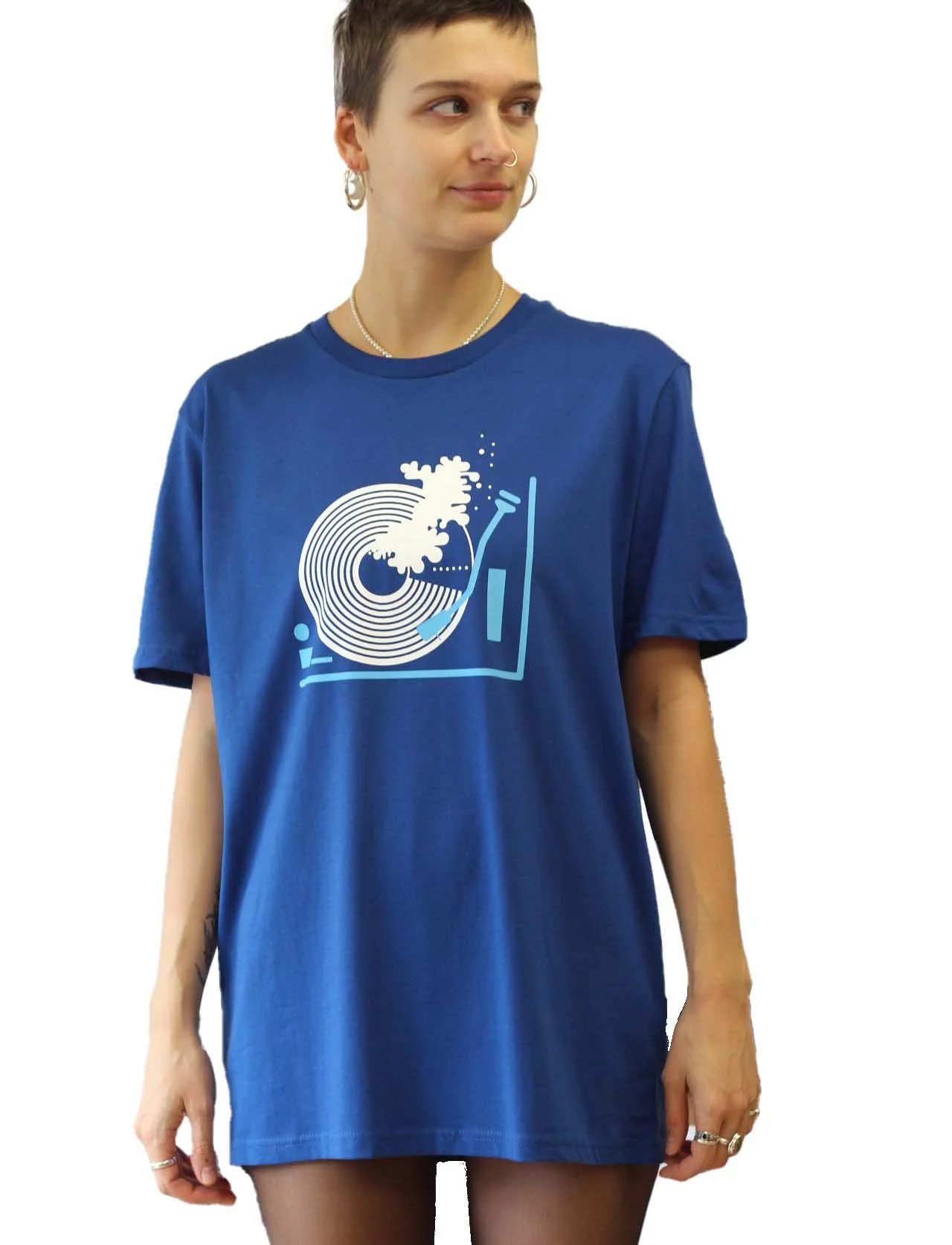blue sea waves T-shirt