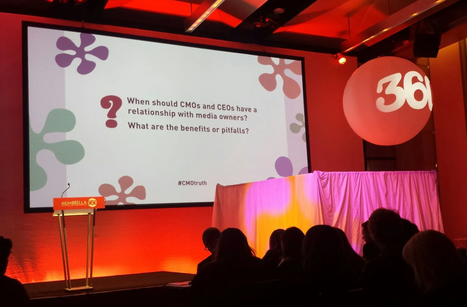 Four CMOs were hidden behind a screen and had their voices changed.