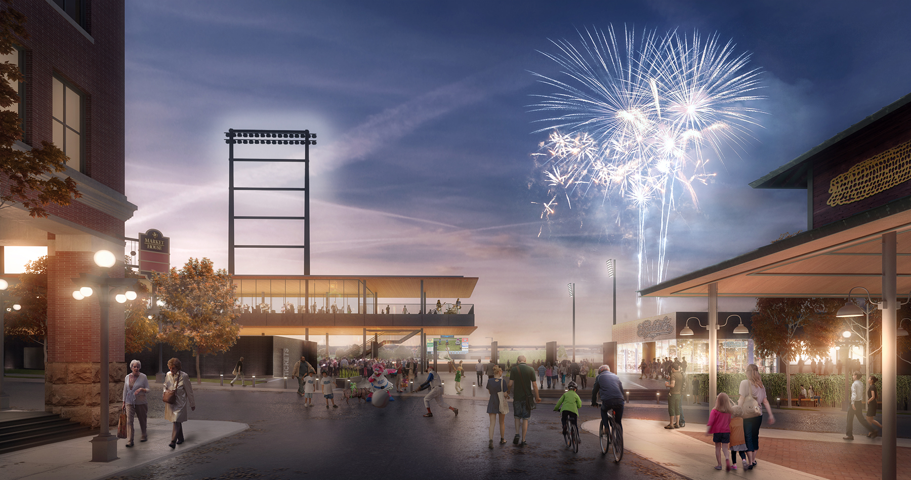 Lowertown Ballpark Rendering by Snow Keilich Architects
