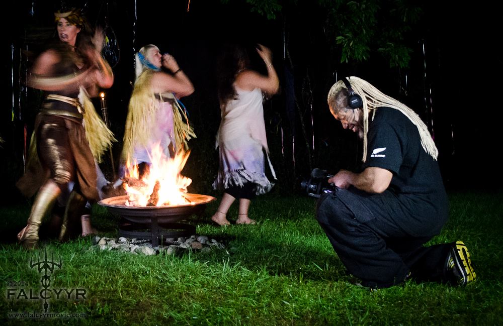 Action shot during the Gaia chant dance. Not a flattering pose but at least you can see that we were really moving! :) Photo courtesy of Unicovia Pictures.