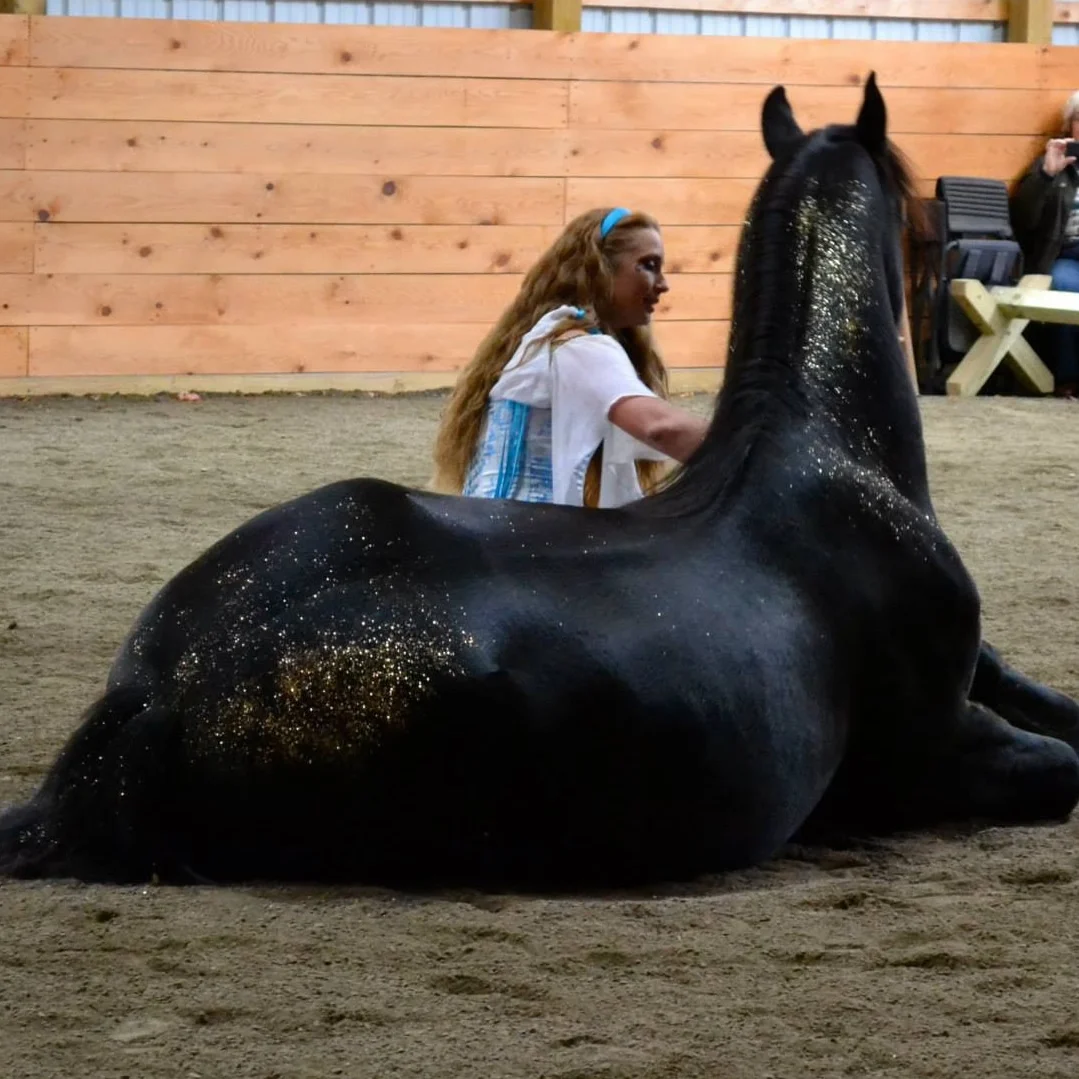 Sandra Beaulieu Performs at Elysium Sport Ponies Fall Fun Day with Douwe and Rovandio