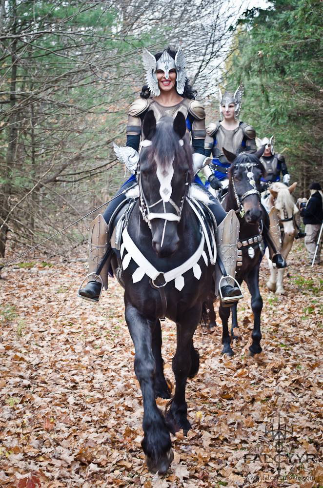 Lydia Rose on Zeppelin, leading the way up the pine trail. Photo taken by Unicovia Pictures.