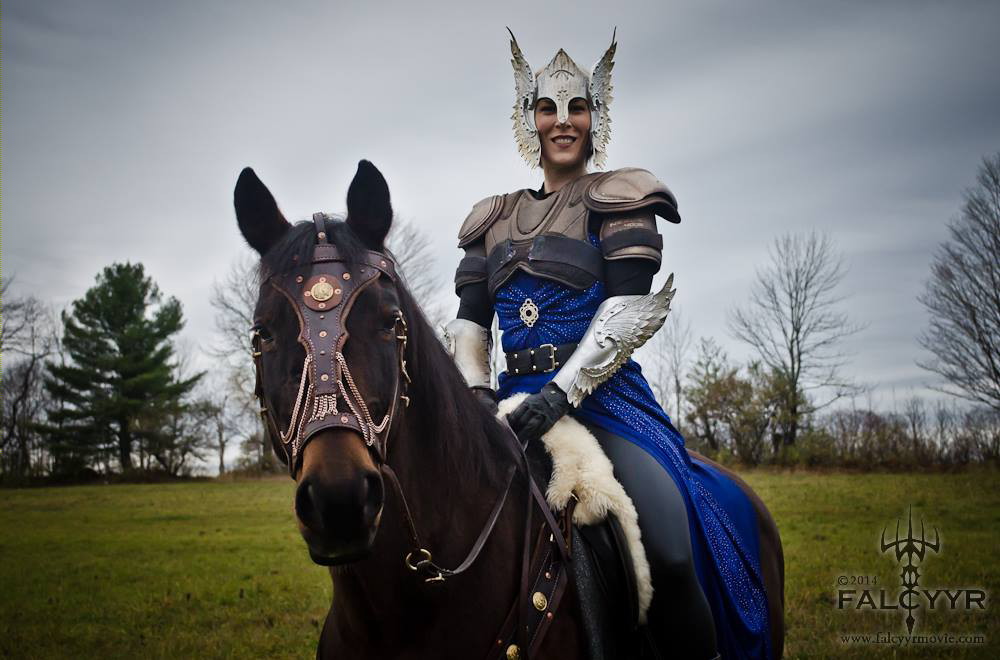 Awesome photo of Sinari Diliiza on Rovandio. She was the actress that I played stunt rider for in the galloping scene. Photo credit: Unicovia Pictures.