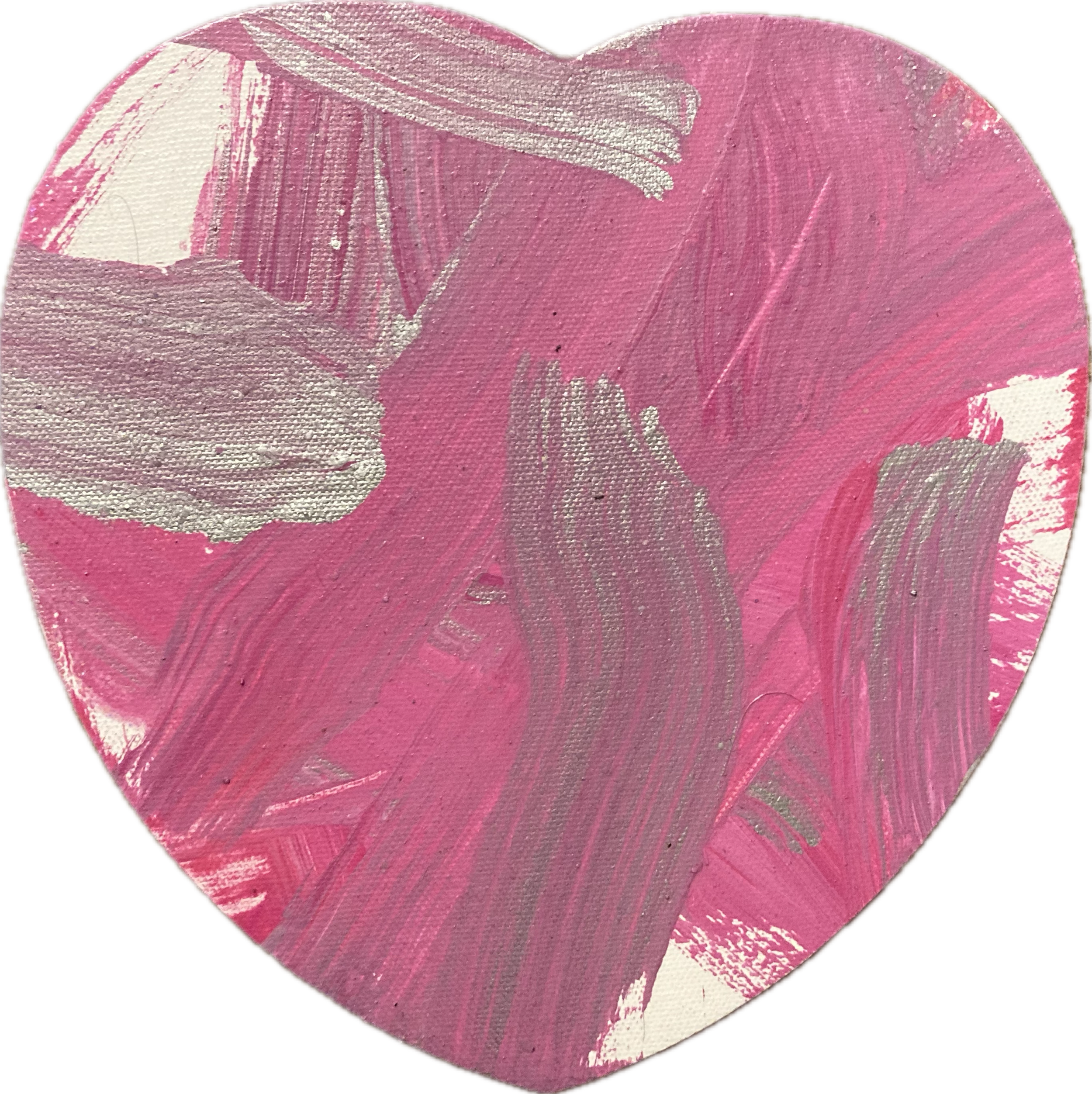 Pink Heart Canvas - 8 x 8