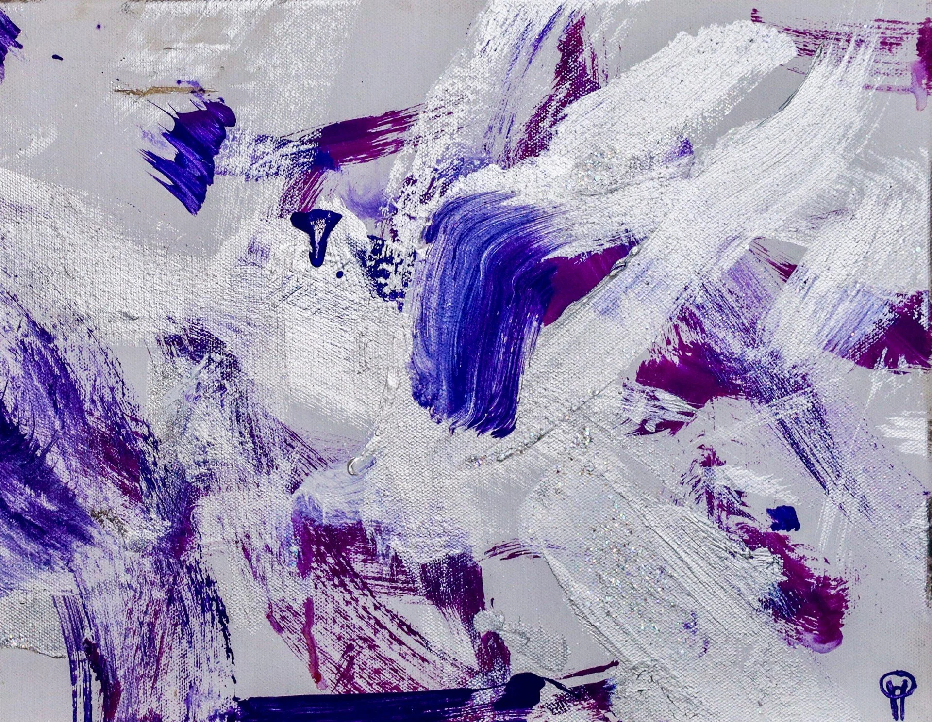 Once Bitten, Twice Purple - 11 x 14