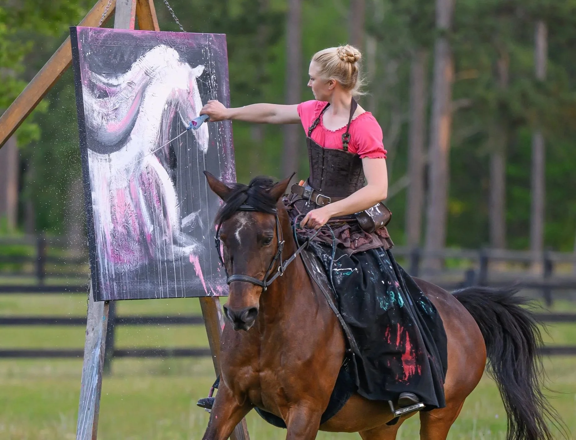 Art on Horseback Susan Pink 6.jpg