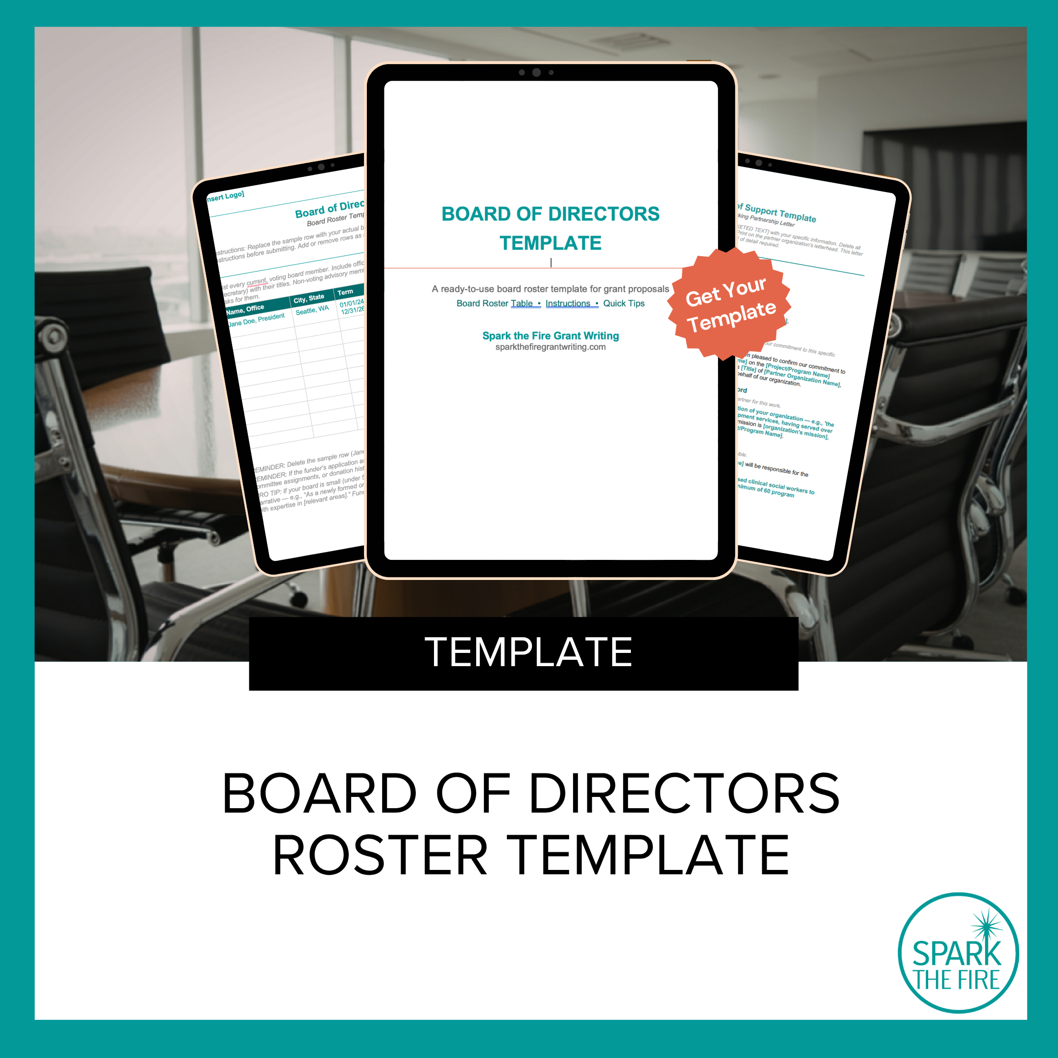 Board of Directors Roster Template