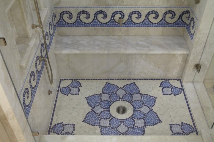 MOSAIC JACUZZI AND SHOWER
