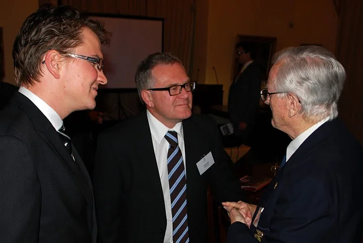 Kevin Tutt is pictured centre