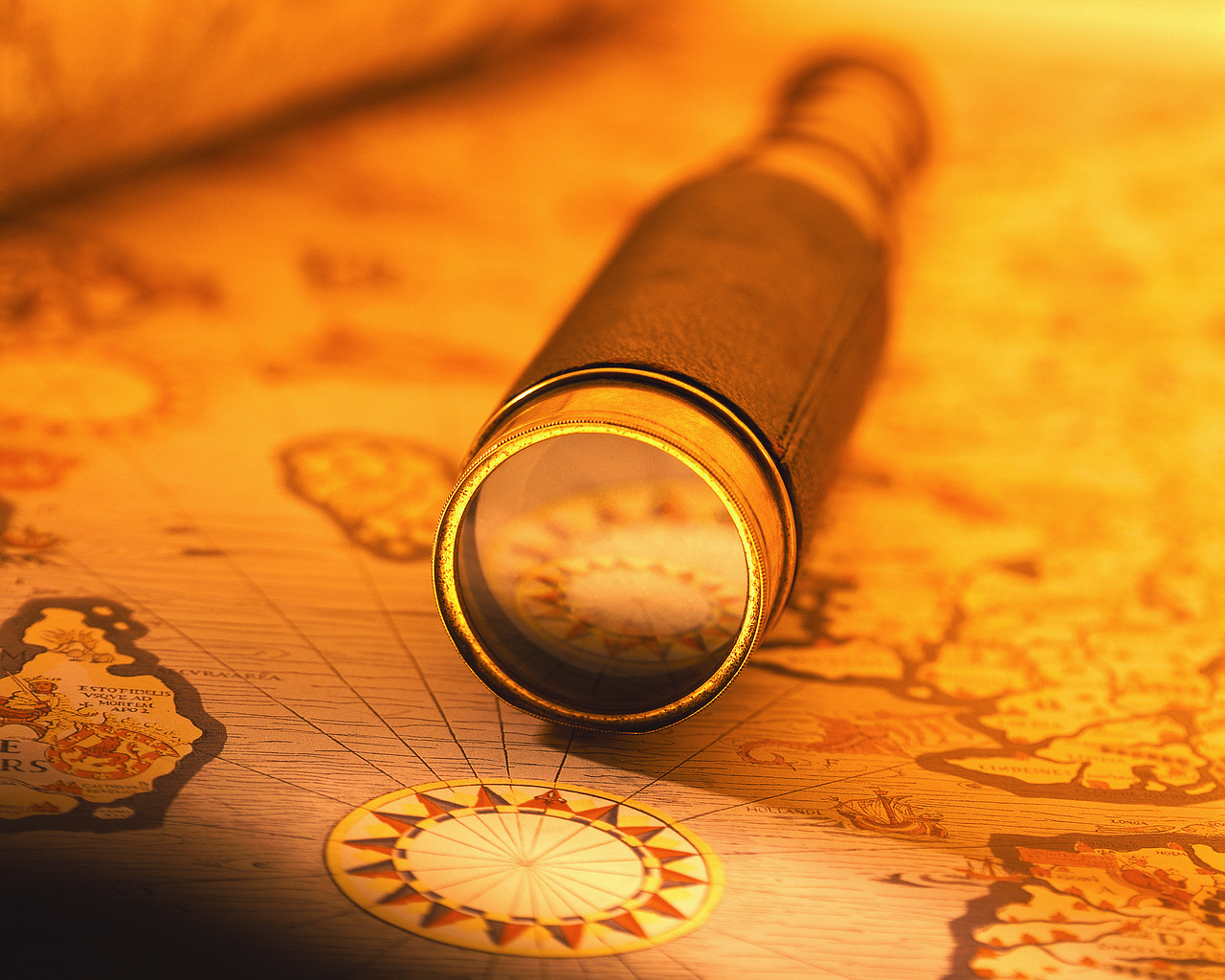 Spyglass on a Map