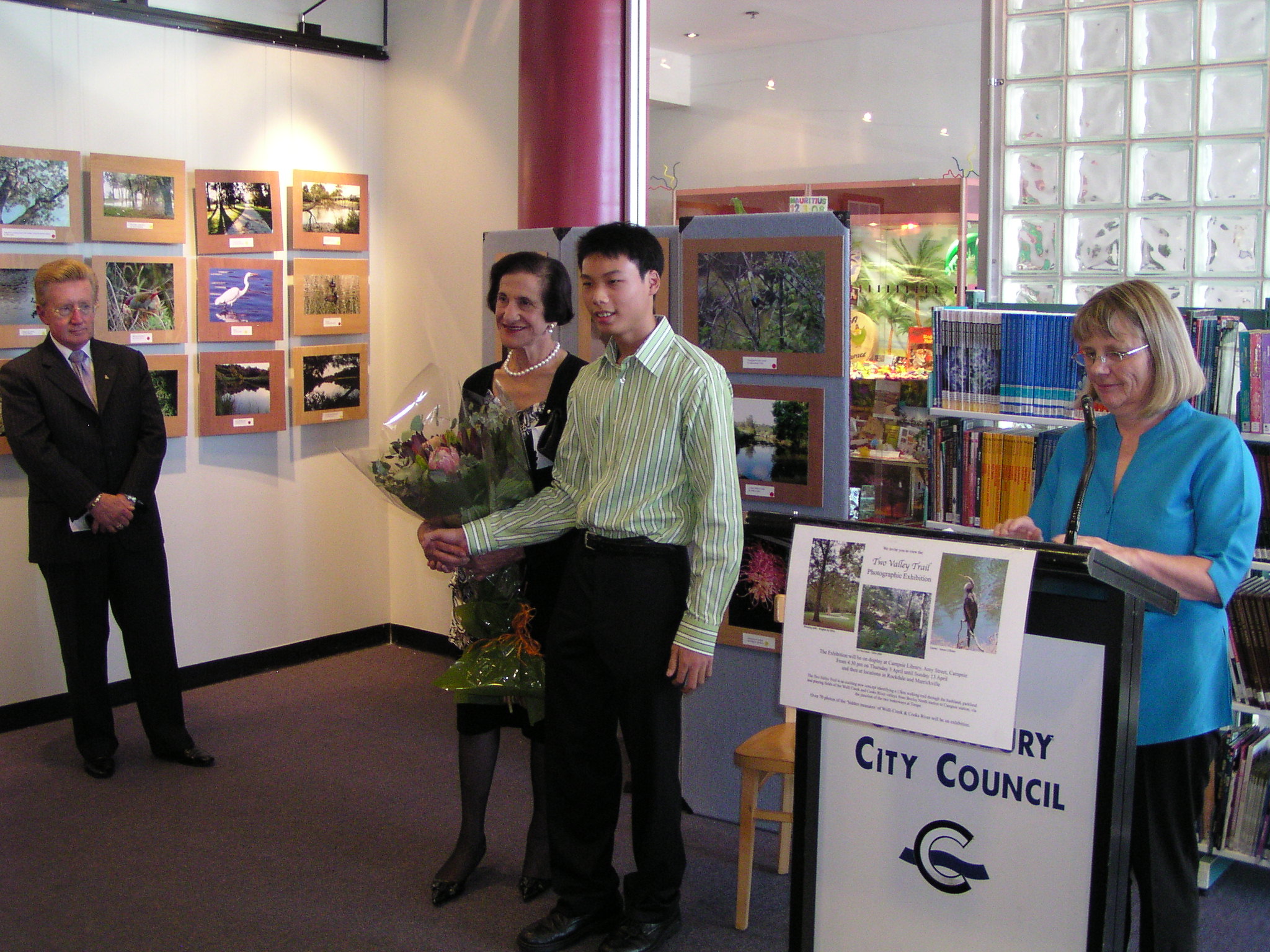 At the opening of Two Valley Trail Photo exhibition (Copy)