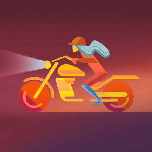 A quick motorcycle animation to allow me to live vicariously!
