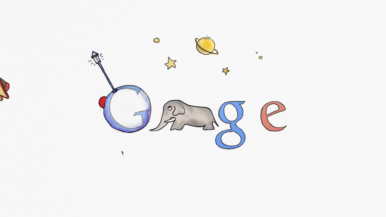 A school project to create our own Google Doodle - I chose the Little Prince as my subject, since it was one of my favorite books at the time! the whimsical illustration style let me have a lot of fun with the animation - it was even featured on the official Little Prince site!