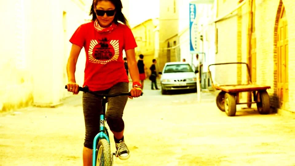 Zaya on one of her travels.