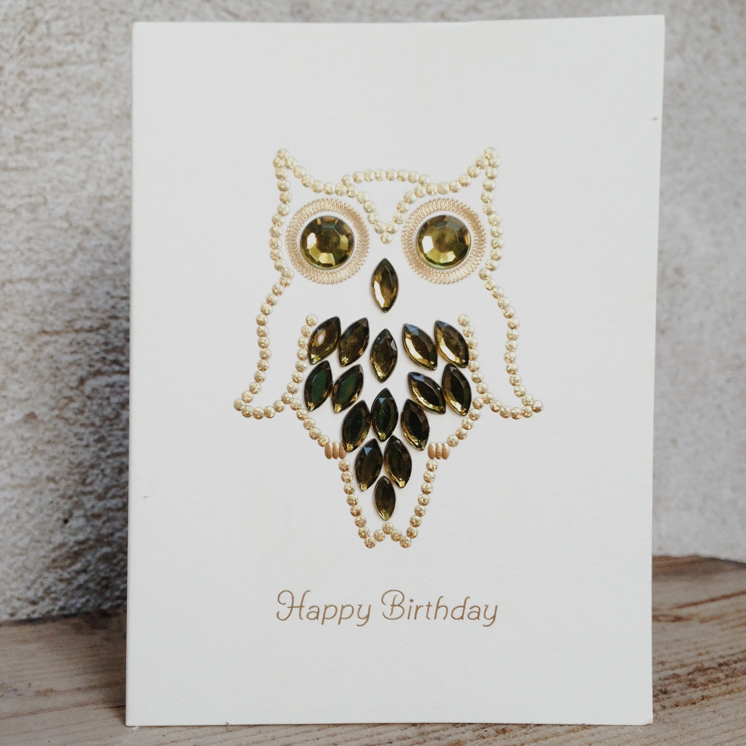 Swanky card from my sister. 