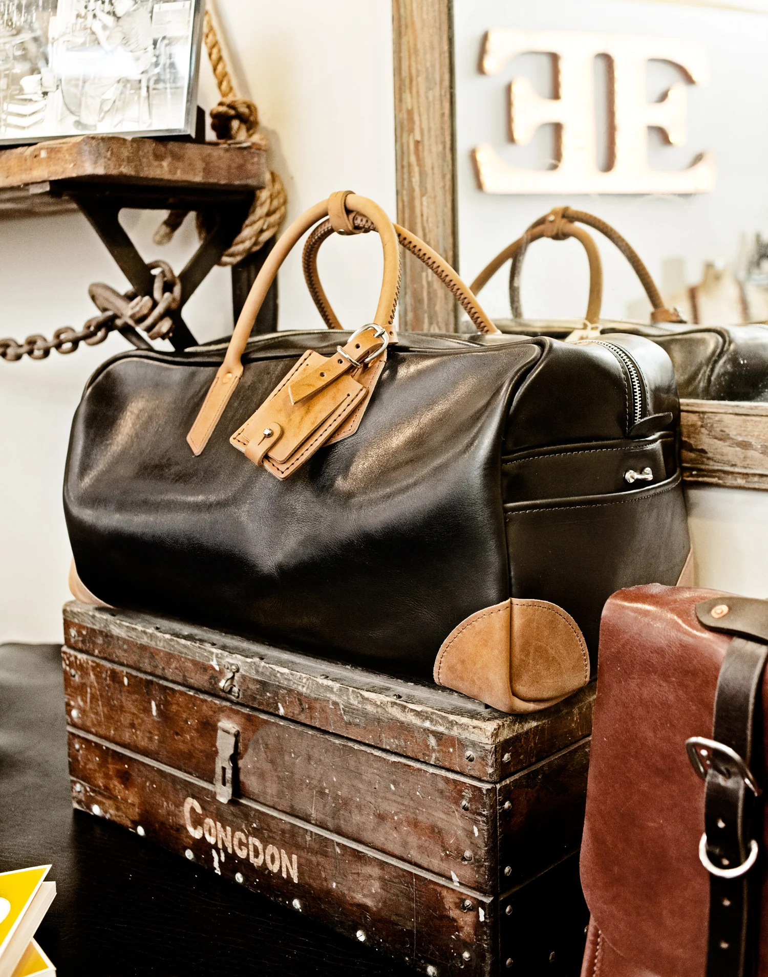 A handcrafted Emil Erwin men's bag. Emil Erwin hand makes luxury leather bags and accessories.