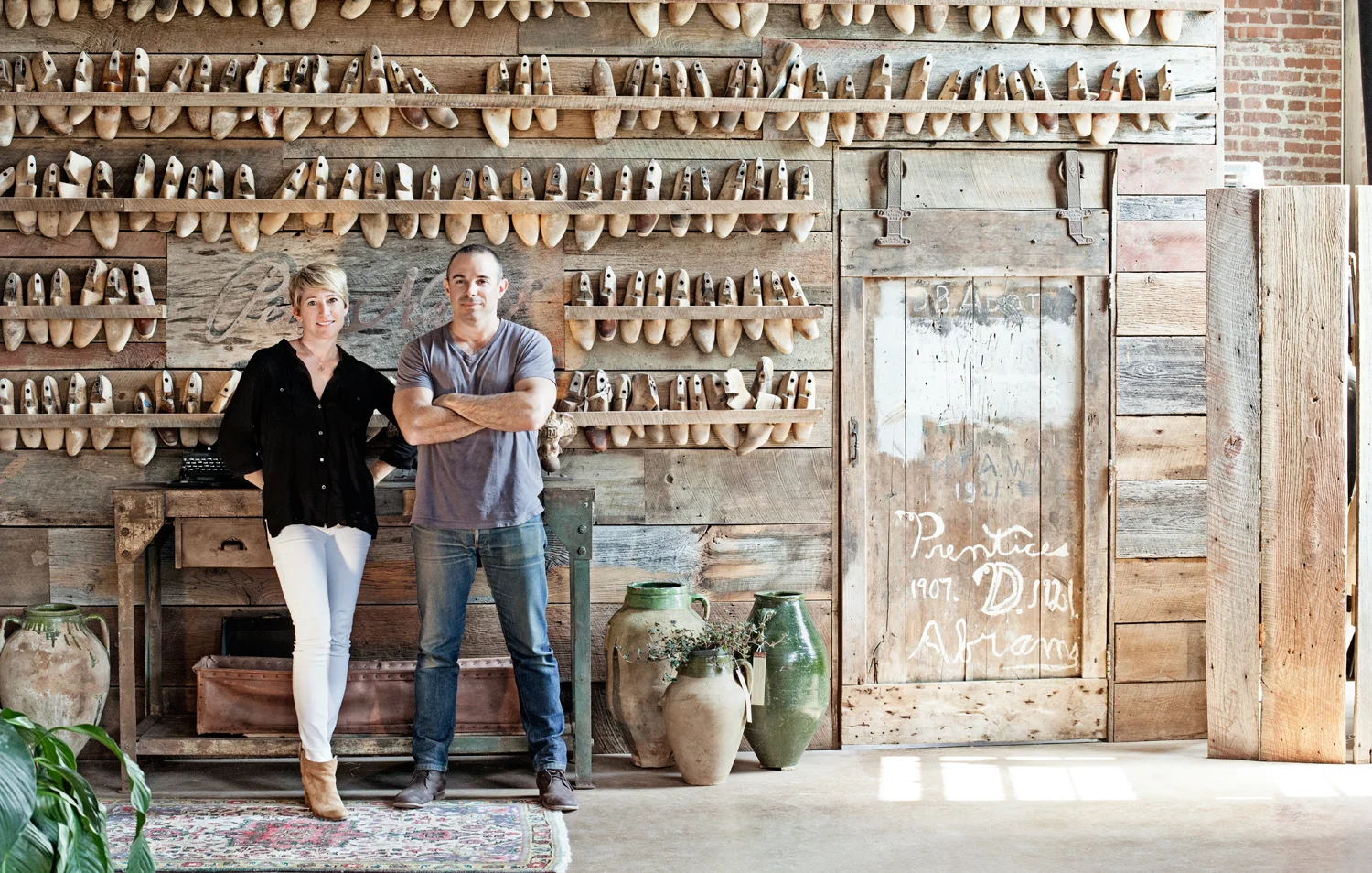 Dana and Phillip Nappi, owners, Peter Nappi. Peter Nappi creates hand-crafted, limited-run leather boots by artisans in Italy.