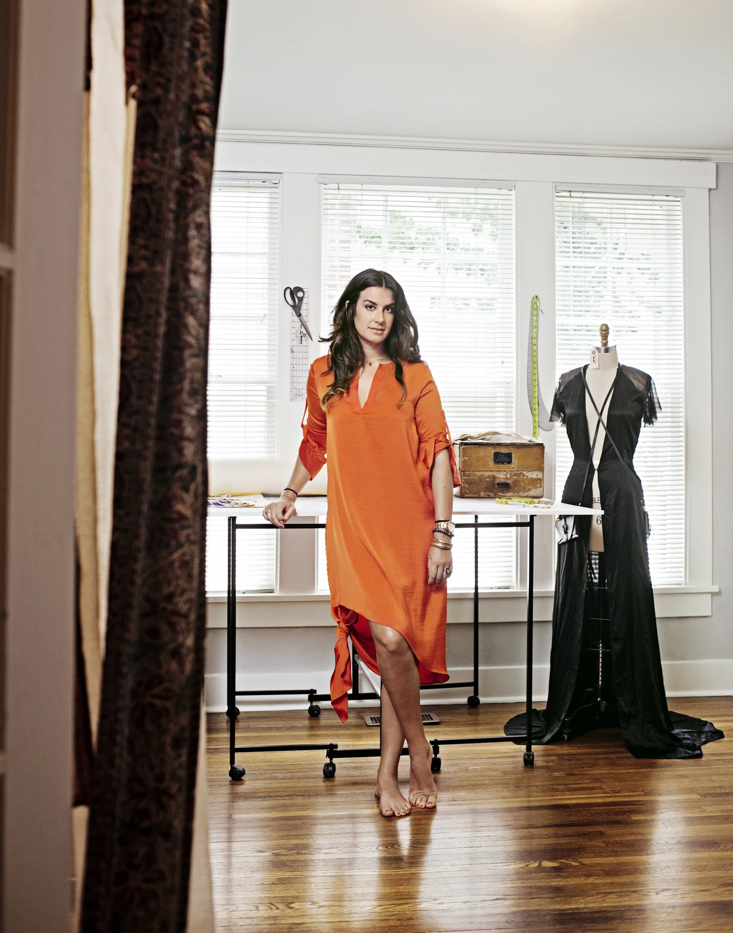 Brooke Hagaman, designer of vintage inspired swimwear, Bone Feather