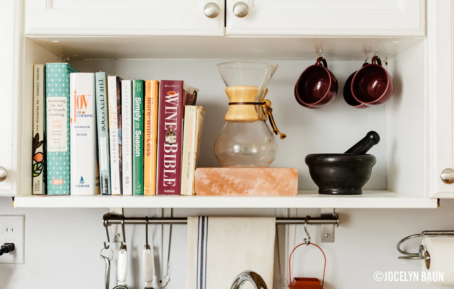 bkstyled Rima Campbell cookbooks chemex