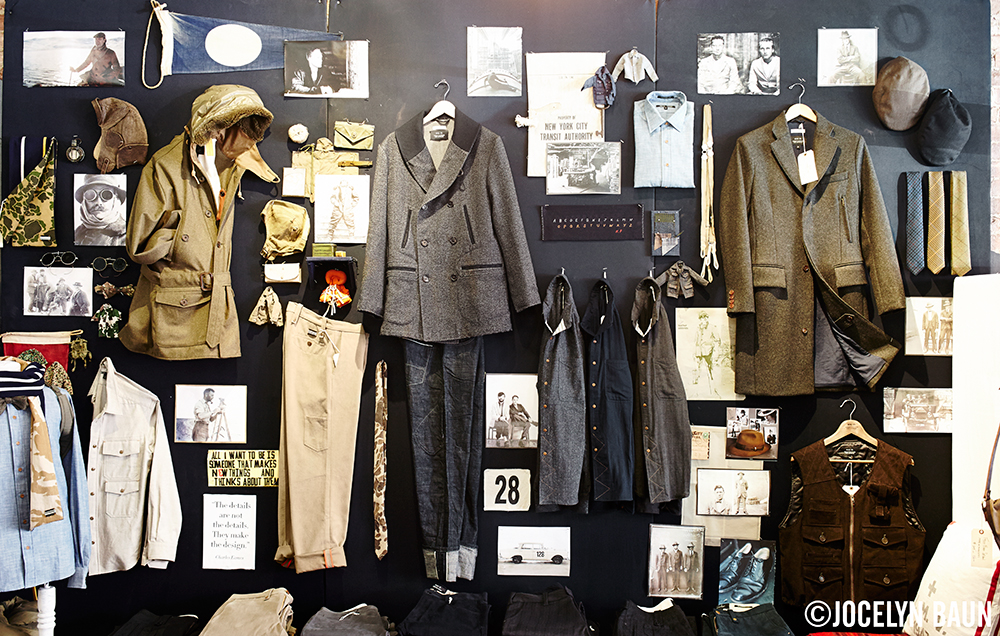 Inspiration wall at Kai D Utility in Williamsburg, Brooklyn.