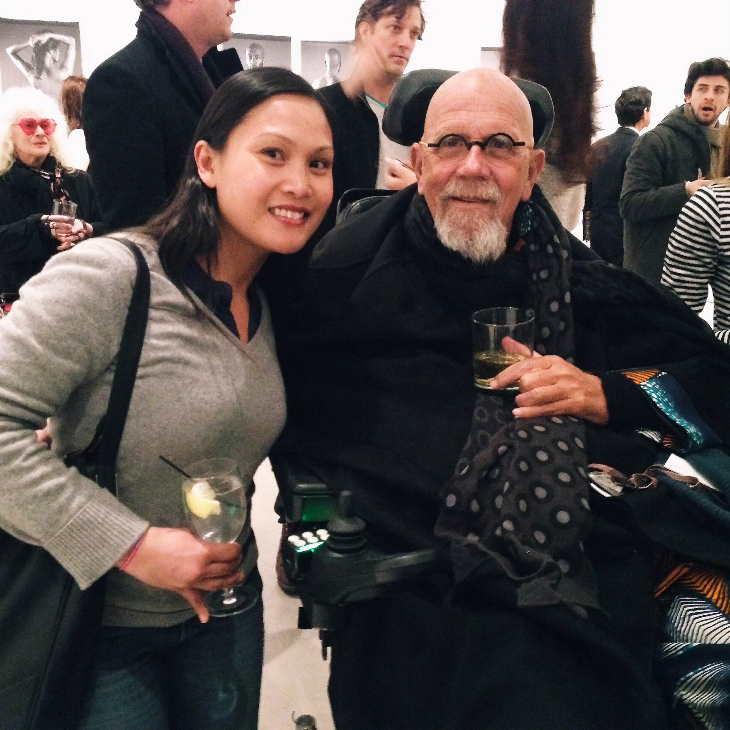 I'm such a dork with Chuck Close!