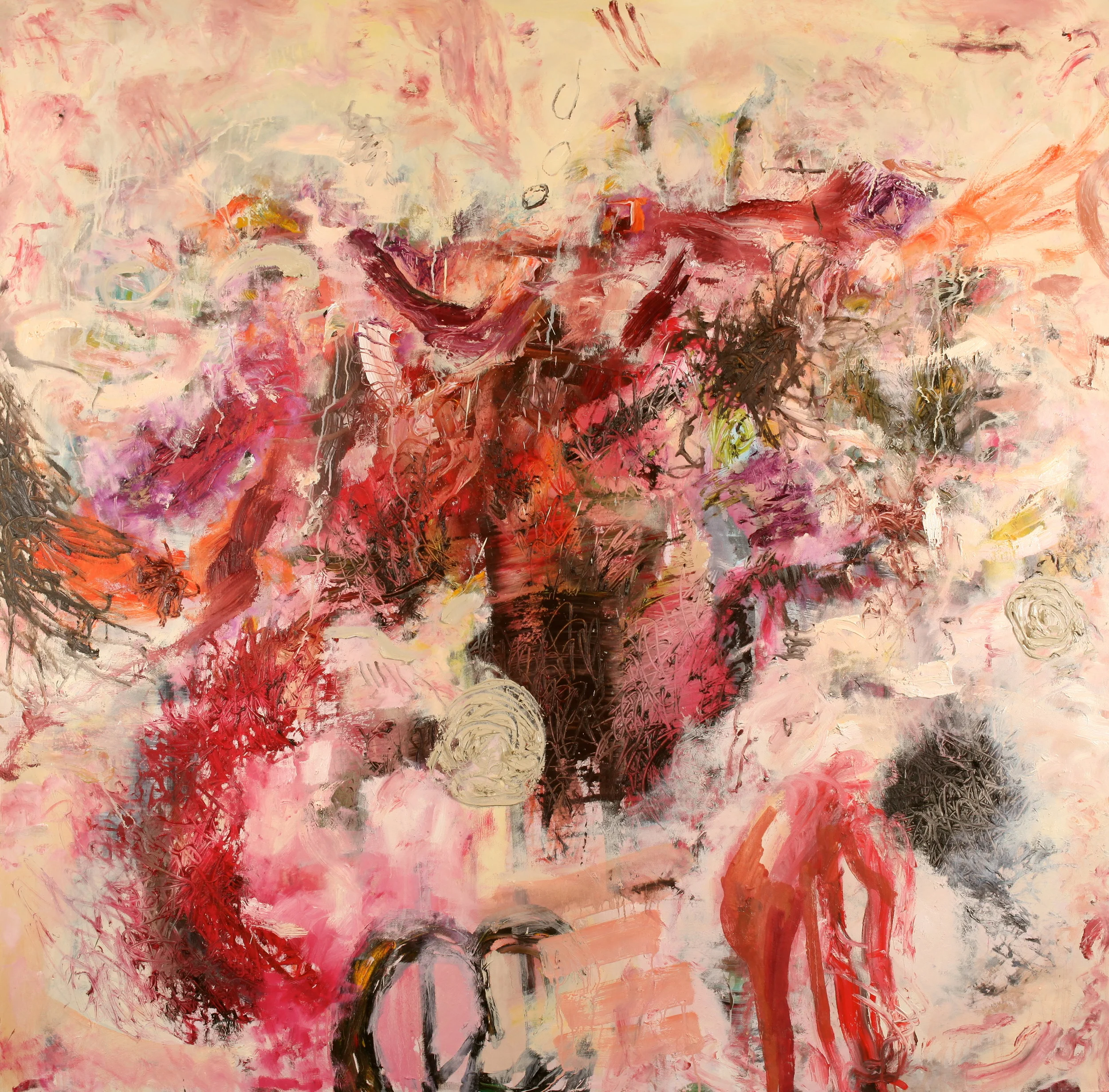 'Weight of the wind' Oil on canvas 182cm x 182cm