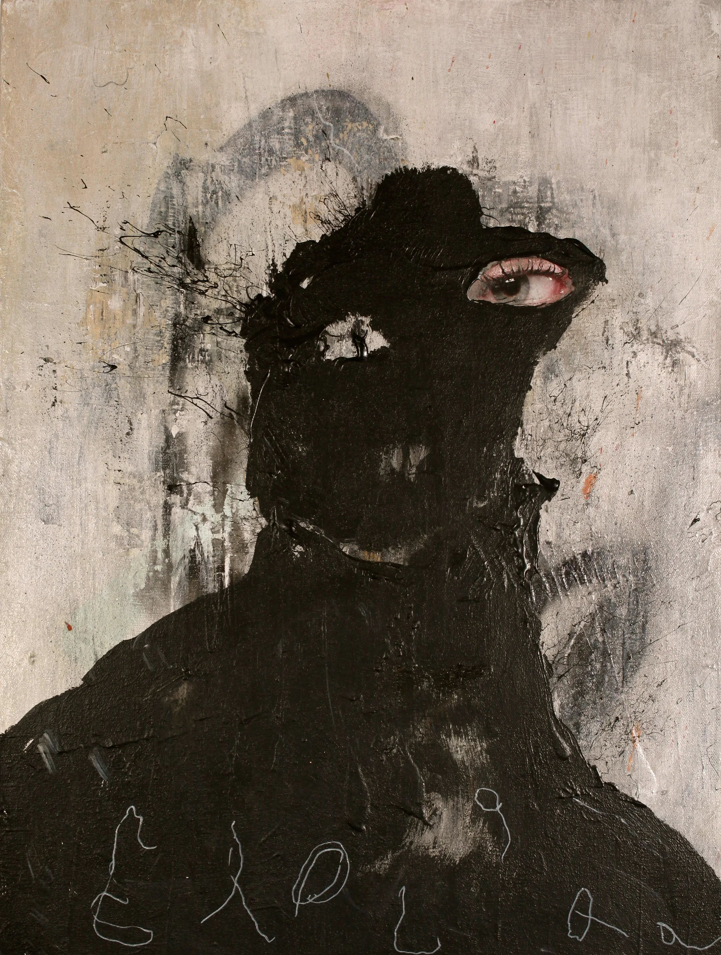 'Explorer' 42cm x 59cm Mixed media on canvas