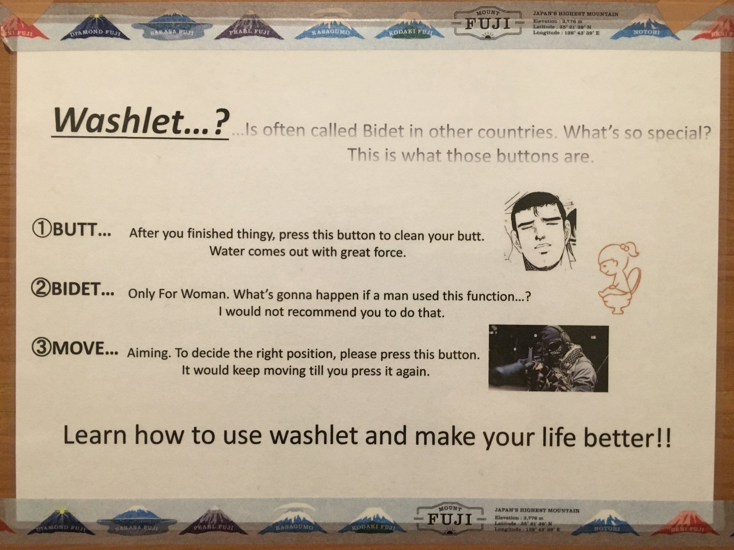 The bidet will blast your balls off