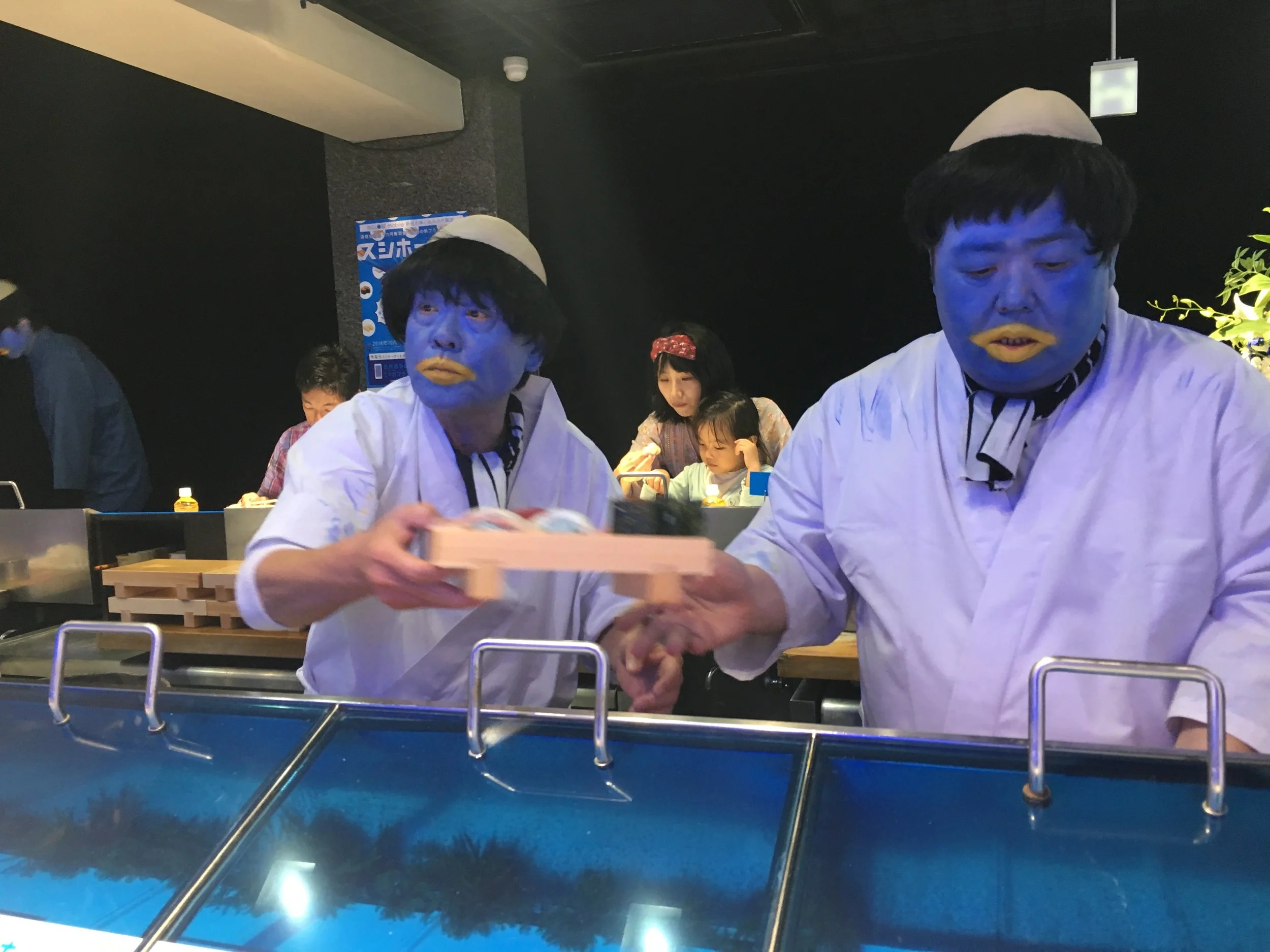 Blue sushi from blue kappas