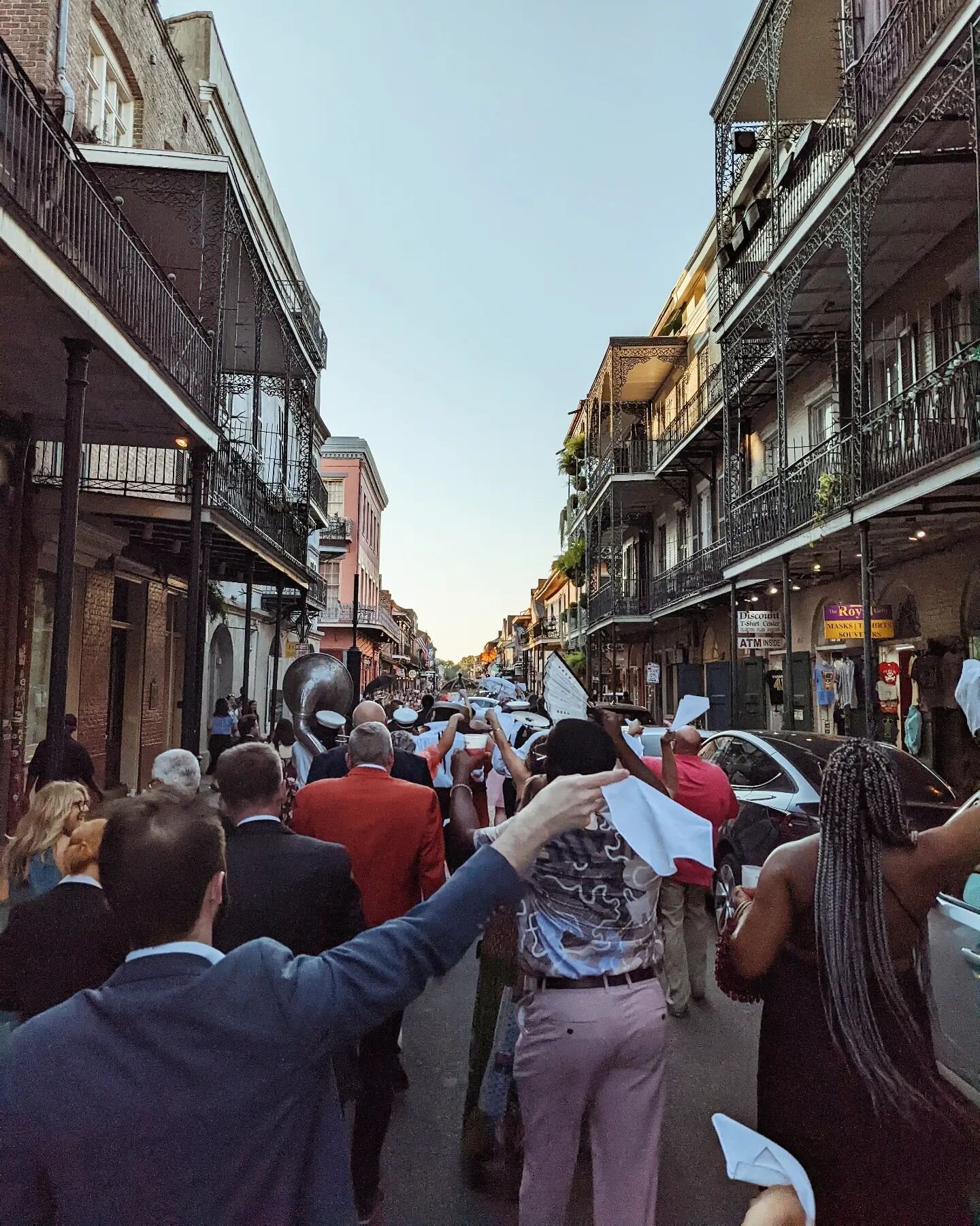 I'm not crying you're crying... Congrats @seanmcmusic and @ashpottrr on throwing the most fun wedding and for giving us all the opportunity to march around the streets of NOLA. I didn't understand why people cried at parades until now. Love you both 