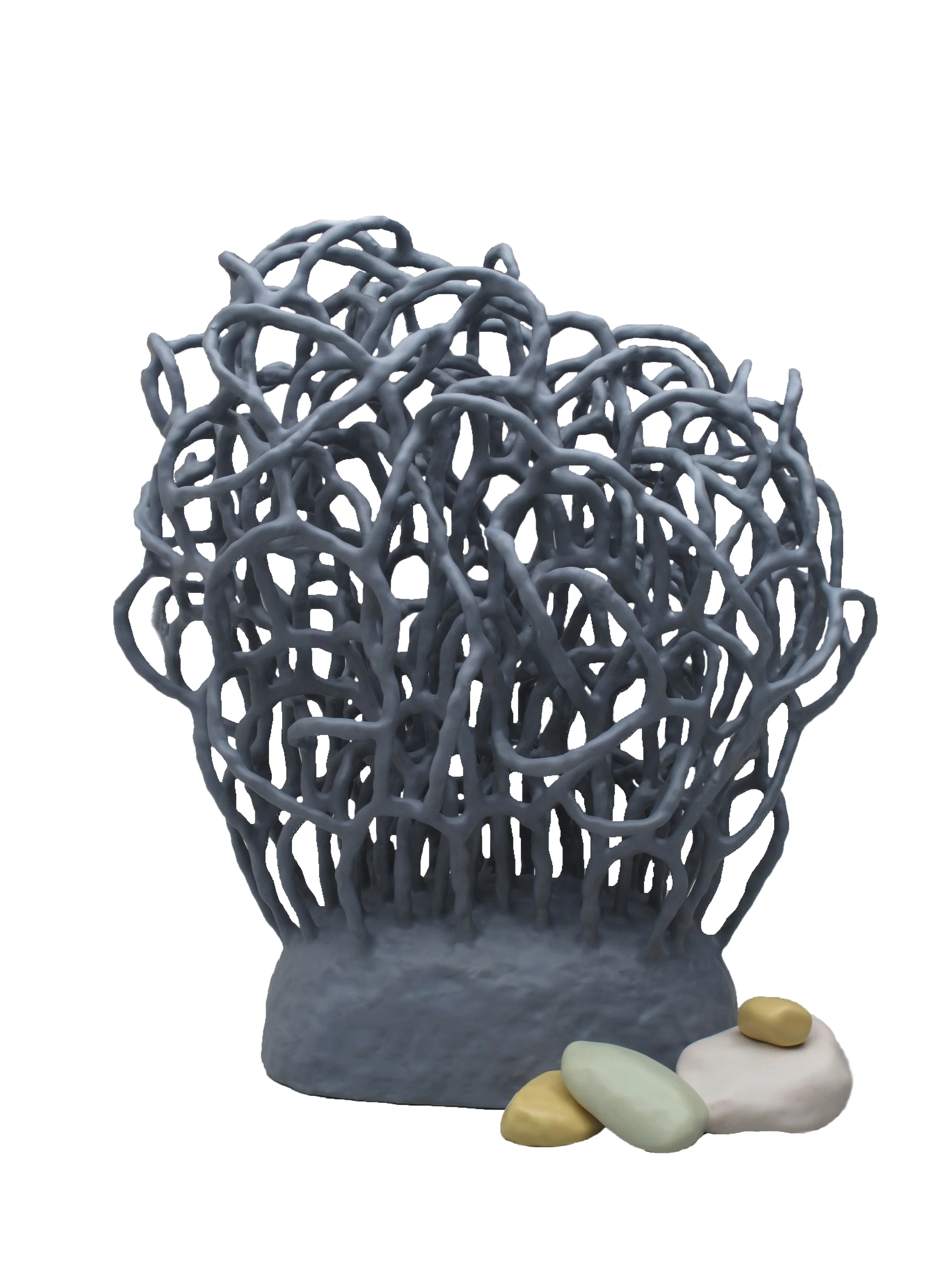 Untitled (Blue Bush and Rocks)