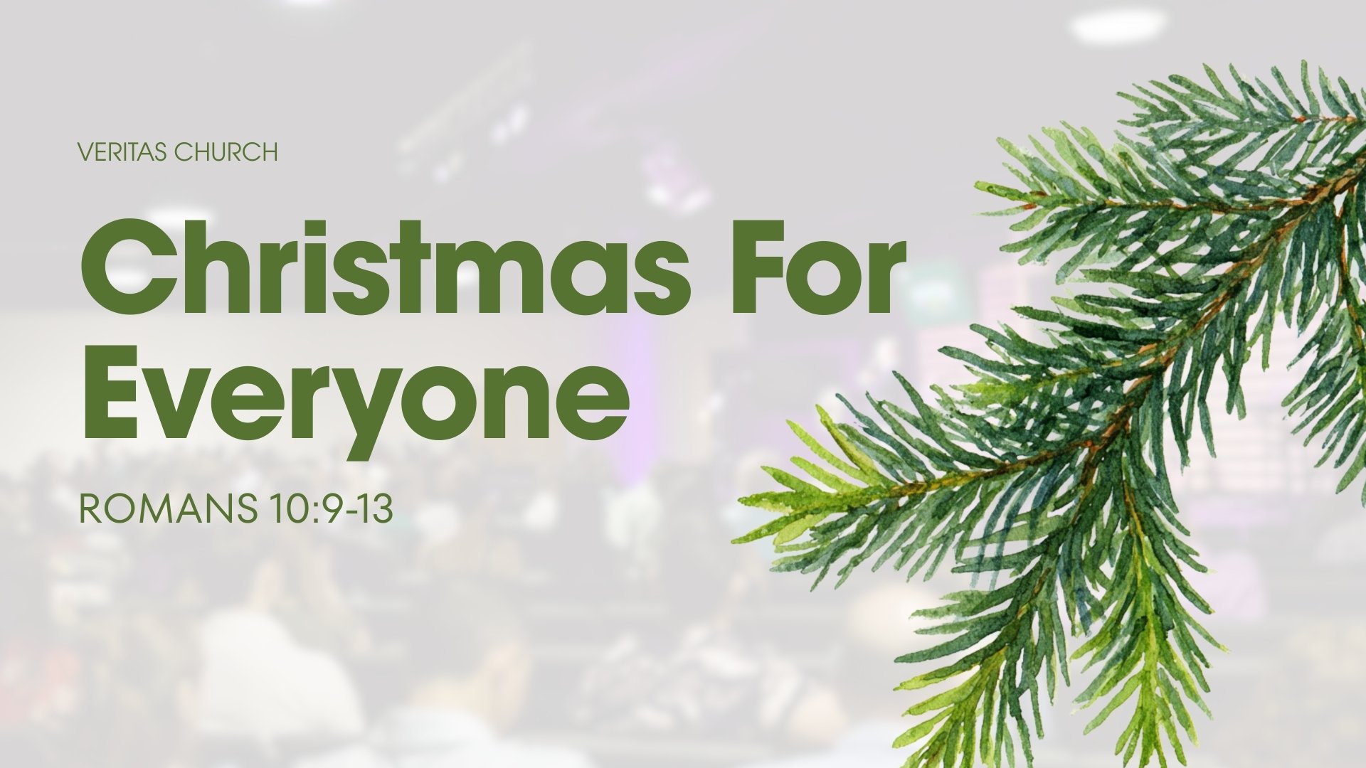 When we think of Christmas we tend to think about lights, presents, and Santa Claus. But what Christmas is really about is the good new of Jesus Christ. Christmas is the declaration that salvation is accessible, simple, and available to all people. I