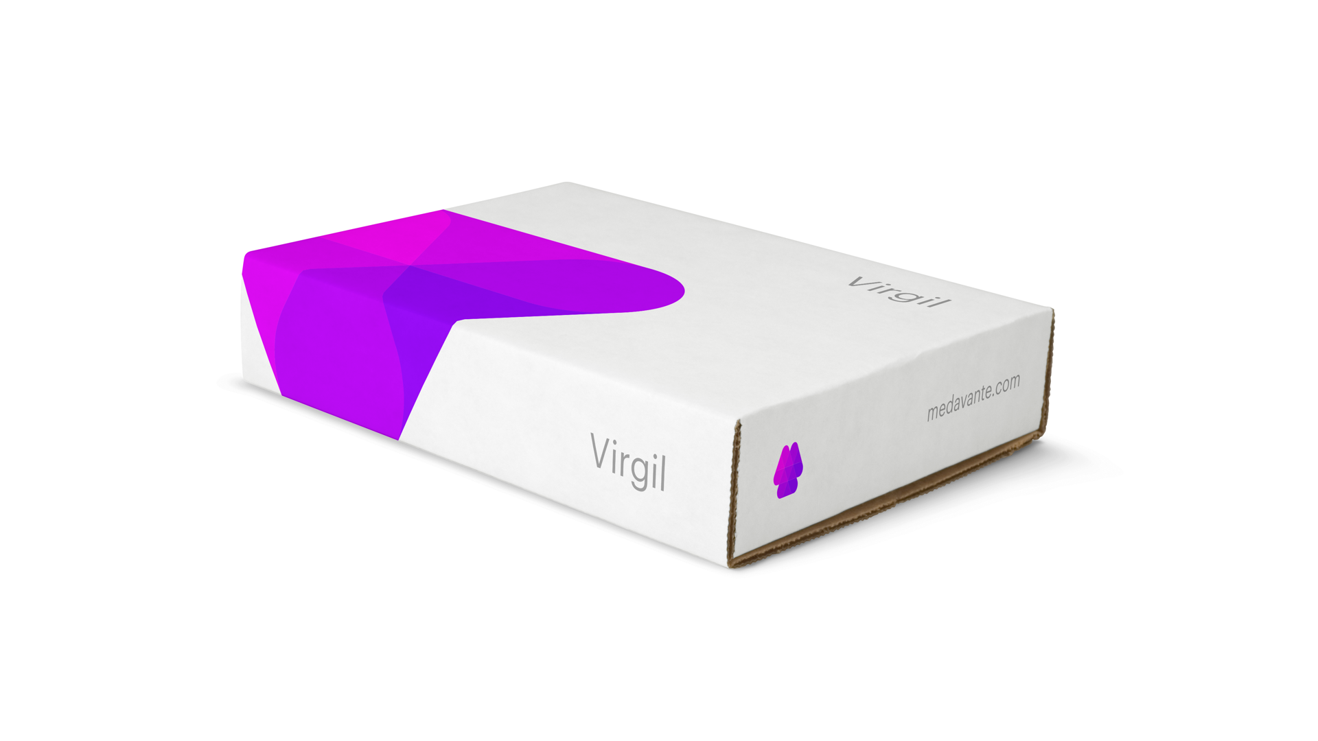 The Virgil testing platform is sent to clinical testing sites on a tablet in a physical box.