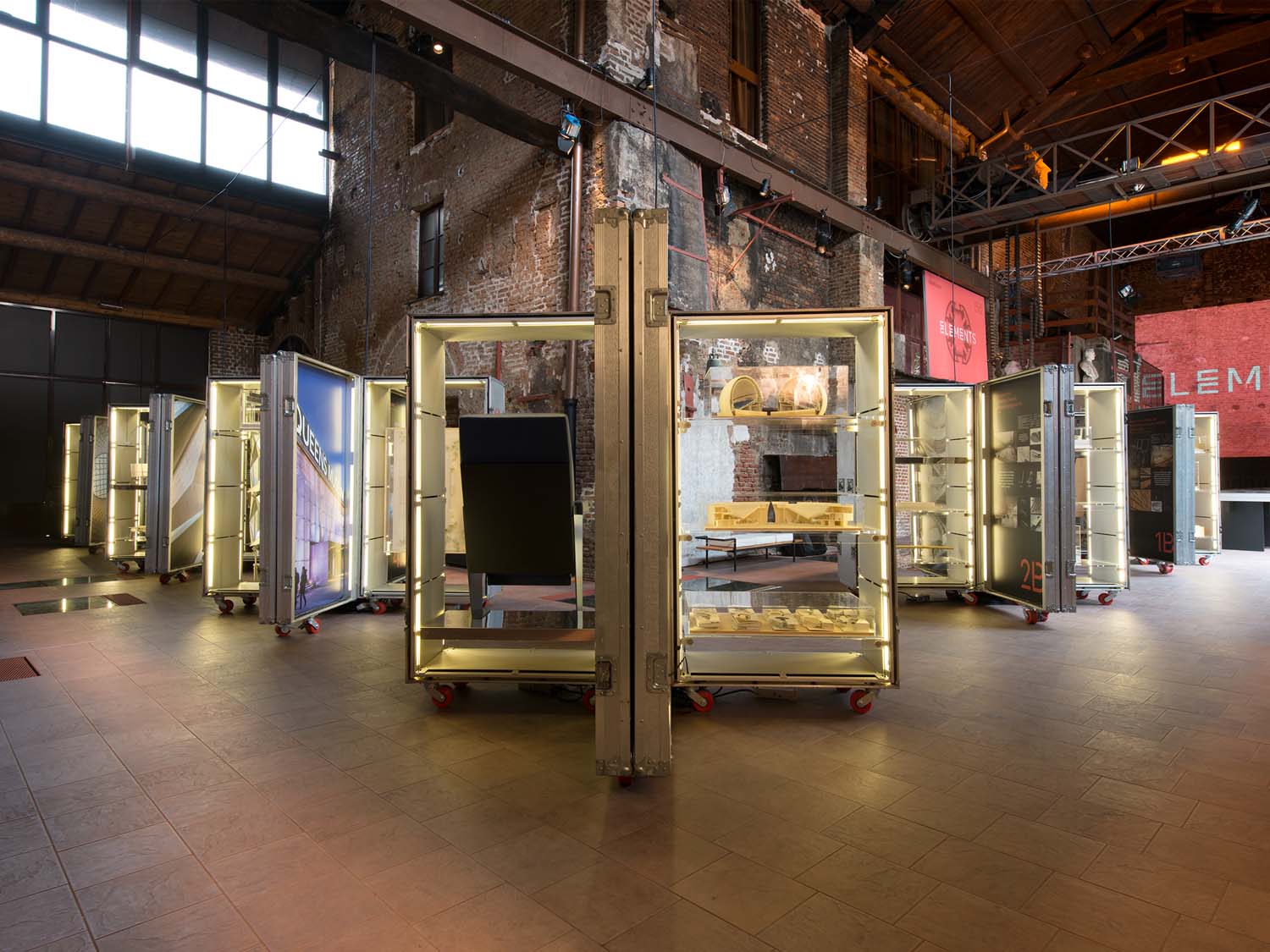 The experience was sequenced so that visitors encountered architectural elements ranging from micro to macro in scale as they progressed through the space.
