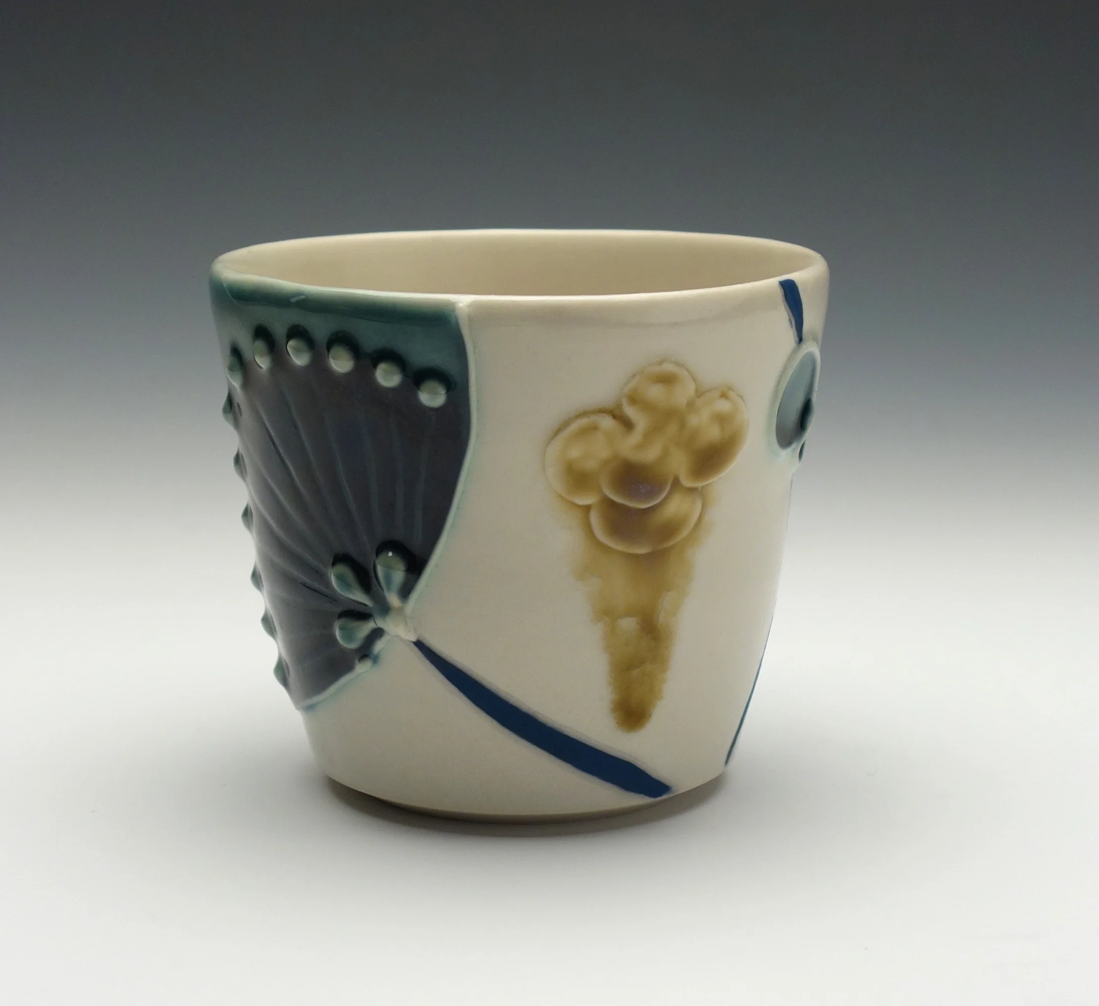 Brown Cloud Fluted Tumbler