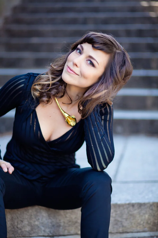 One of my signature pieces of jewelry, my calla lily necklace by London designer Christopher St. James