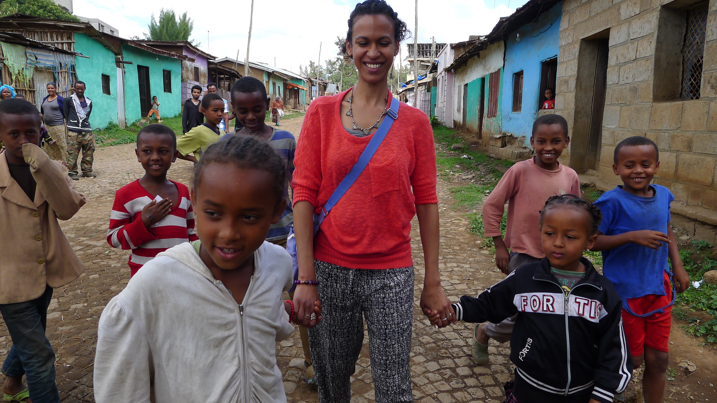 My new friends in Ethiopia.