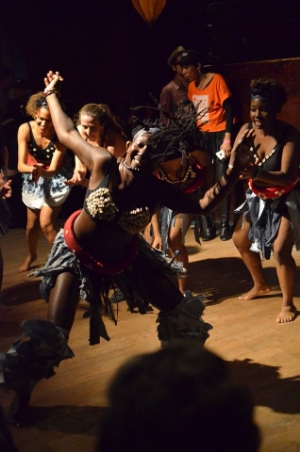Funmilayo doing her thing. Peep me on back up