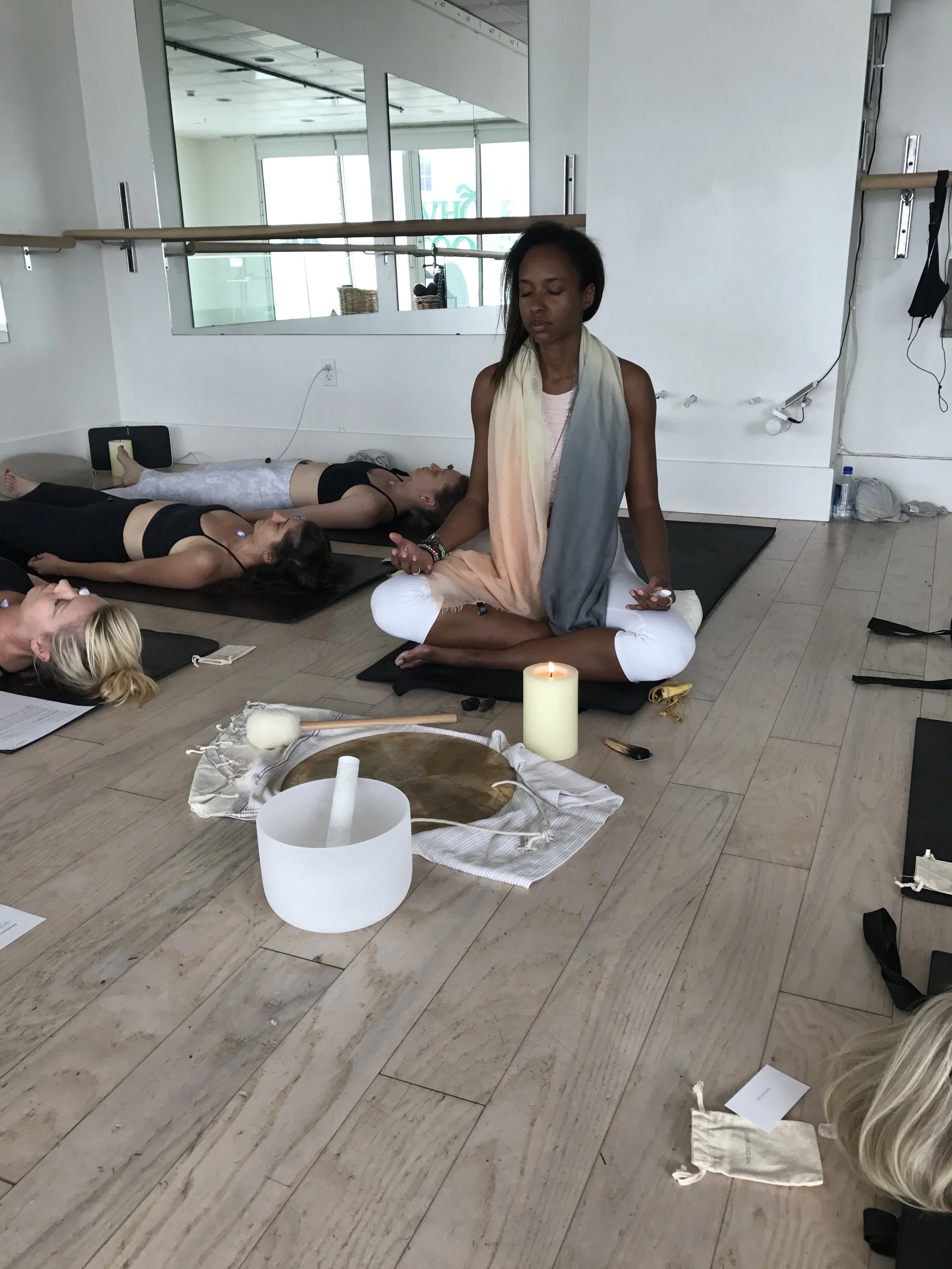  Rashia Bell, Crystal Healer and Interior Designer at work.