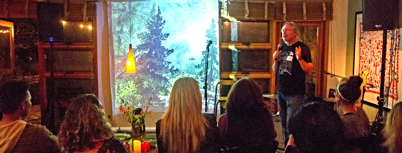 The Grove Gathering in the home of Tom & Theresa Clark with Illuminations by Stephen Proctor.