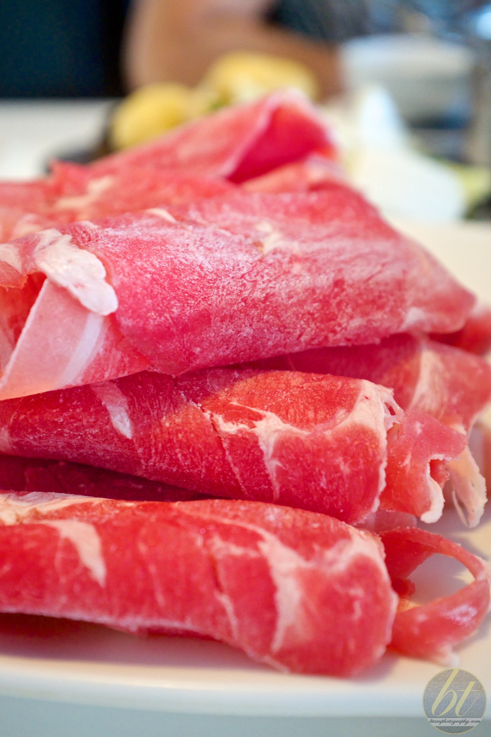 Thinly sliced beef
