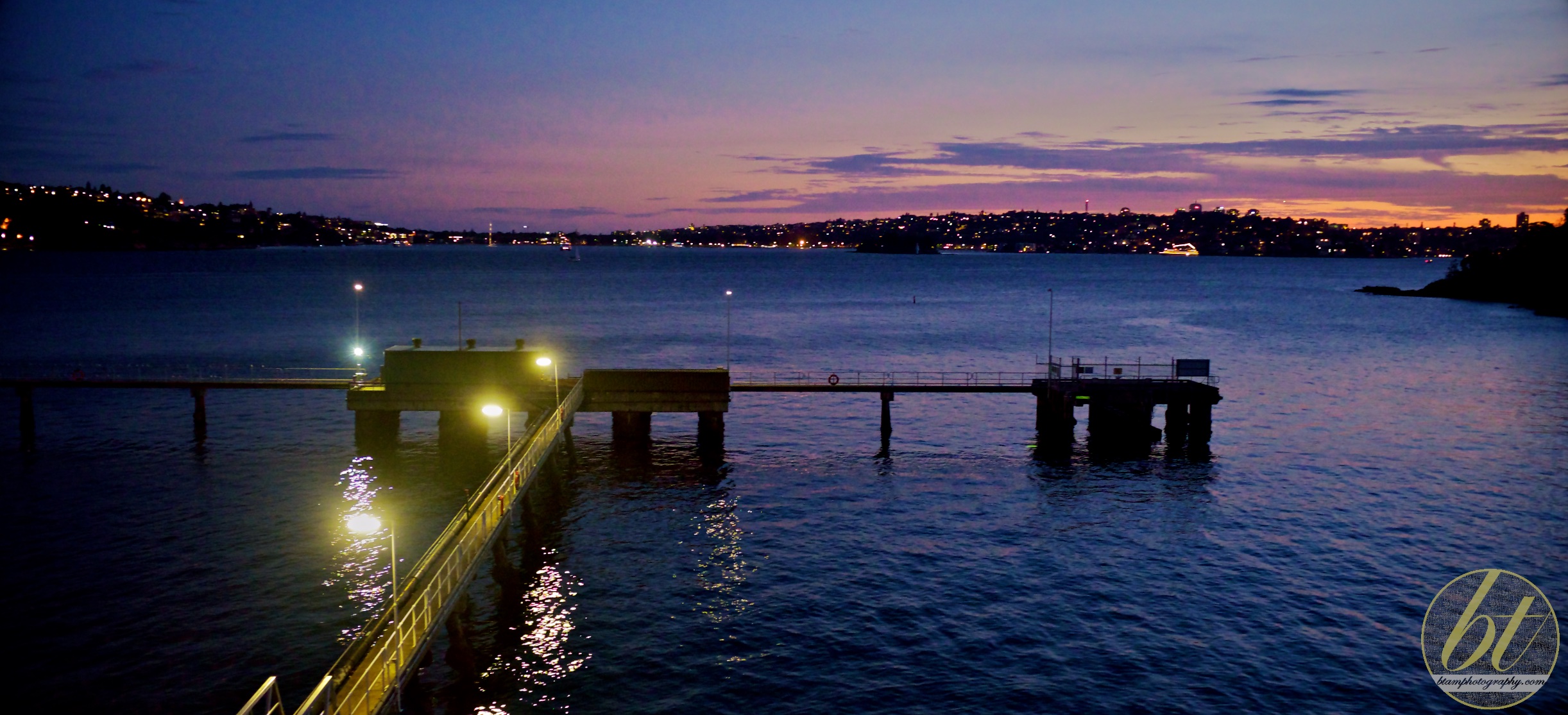 The view from Chowder Bay back towards the city