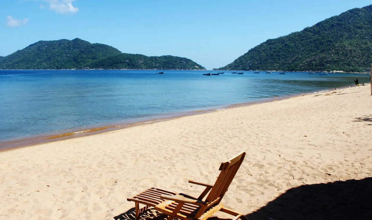 view across to Monkey Bay