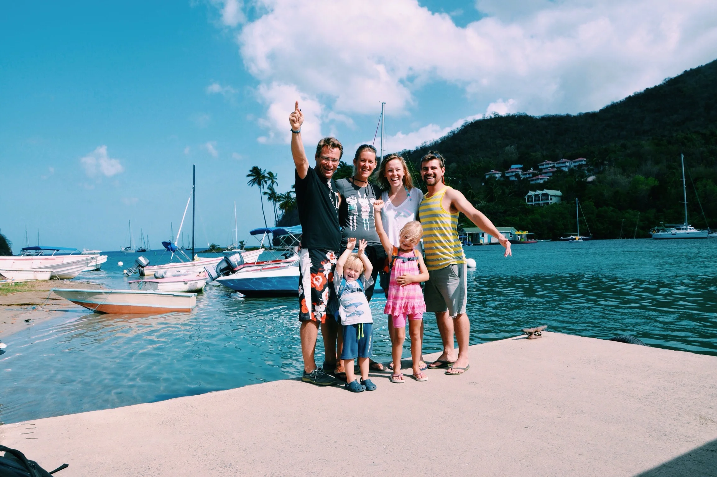 Wolfgang, Nina, the kids and us