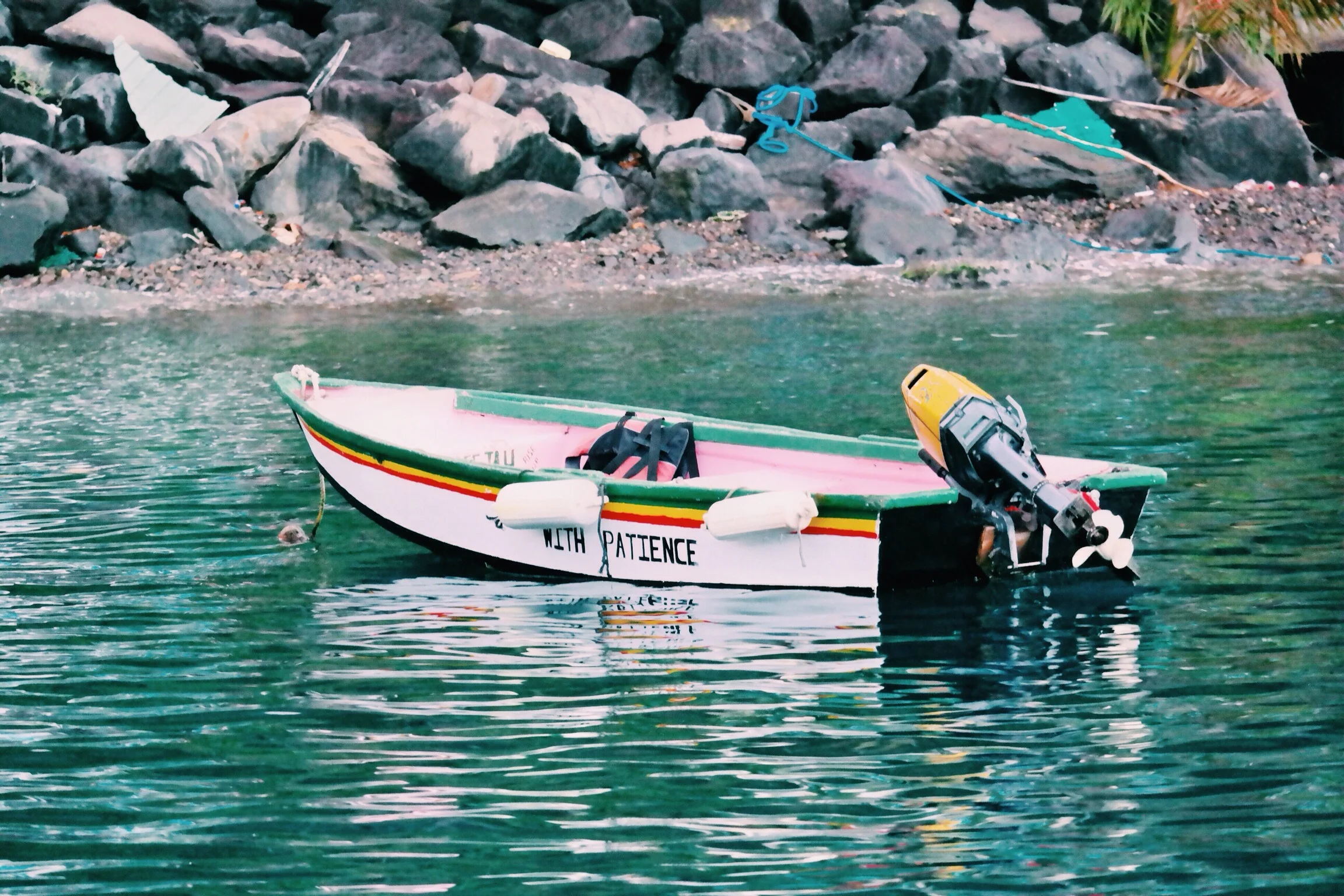 you definitely have to have patience when the locals swarm your boat as soon as you arrive in the bay