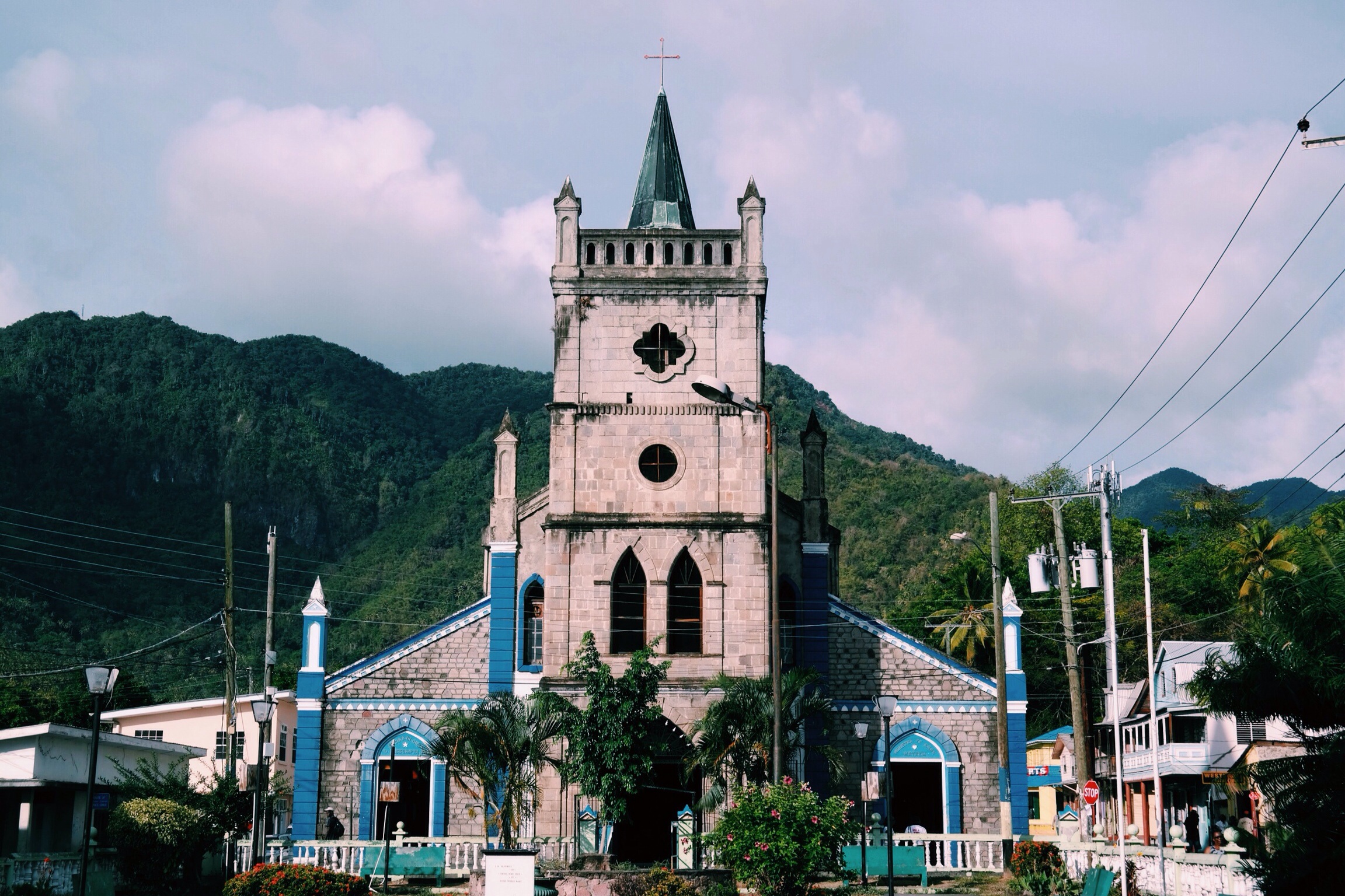 the Catholic Church &amp; town square