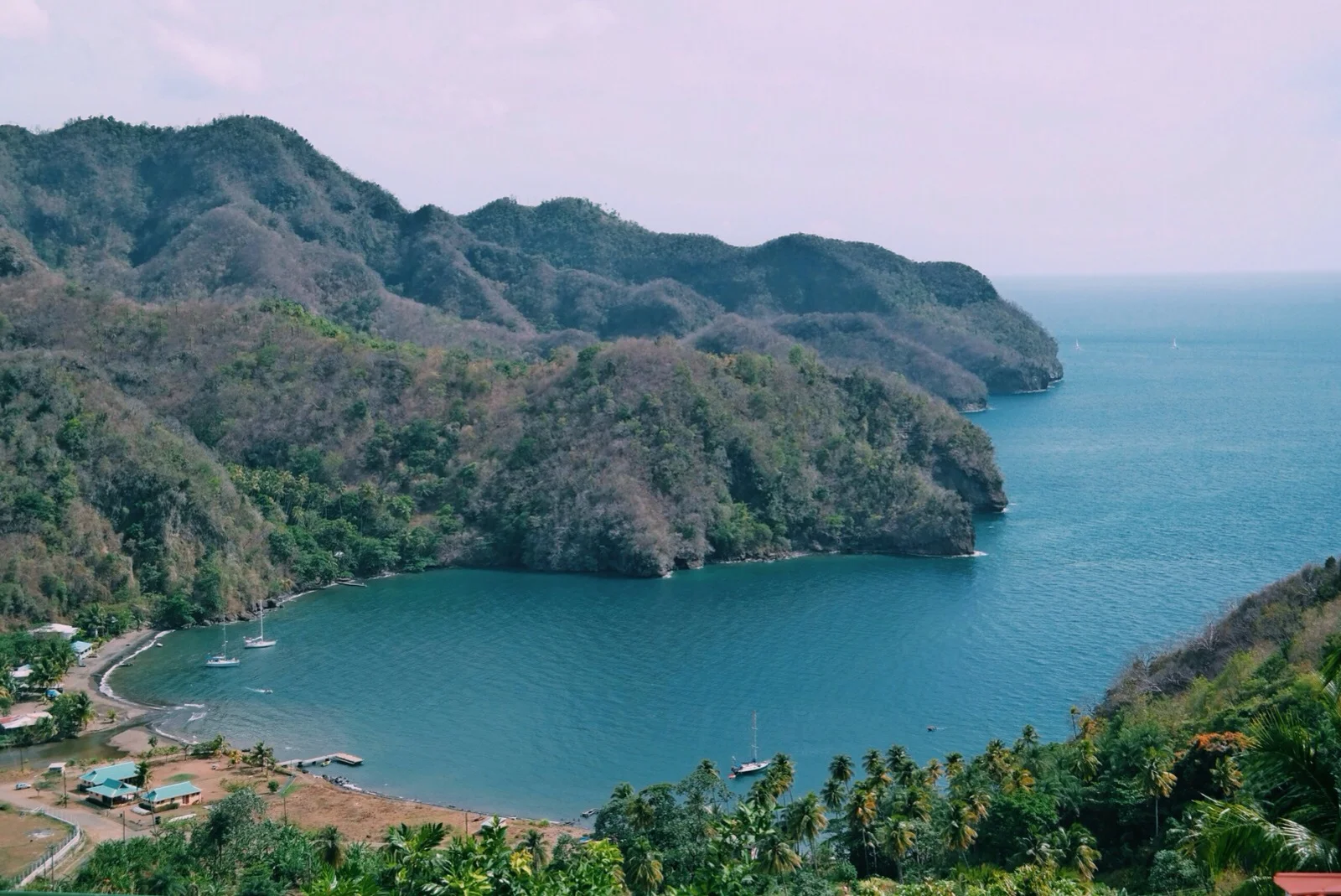 view of a neighboring bay on our road triproad trip