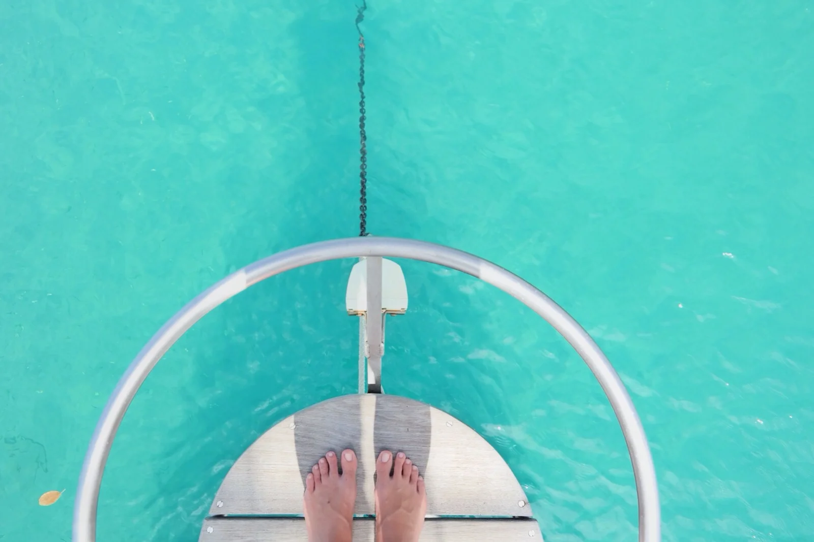 crystal clear - we could see our chain and anchor without having to do a dive check