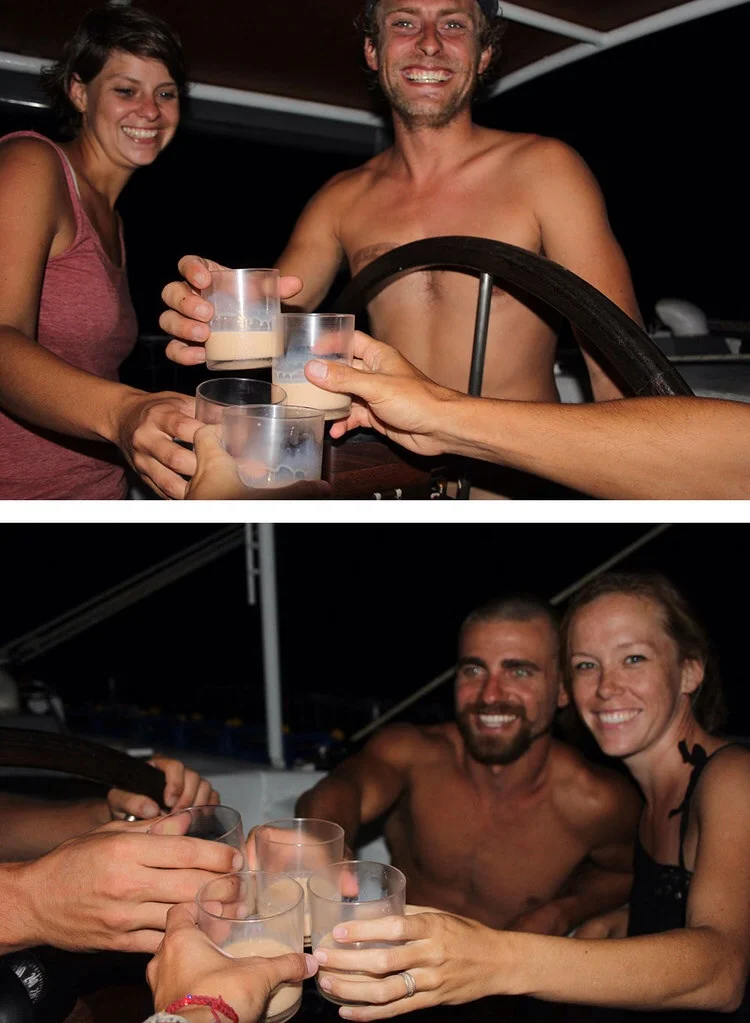 celebrating crossing the equator!